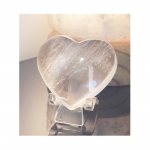 Clear Quartz Heart Palm Stone